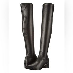 LEATHER OVER THE KNEE BOOTS 7 - 7.5